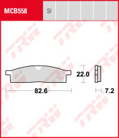 TRW Bremsbeläge Satz MCB558, allround organic, mit ABE