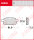 Adly (Her Chee) SF 50 Silver Fox (25 Km/h), Bj. 00-, Bremsbeläge vorne, TRW Lucas MCB590, Organic Allround