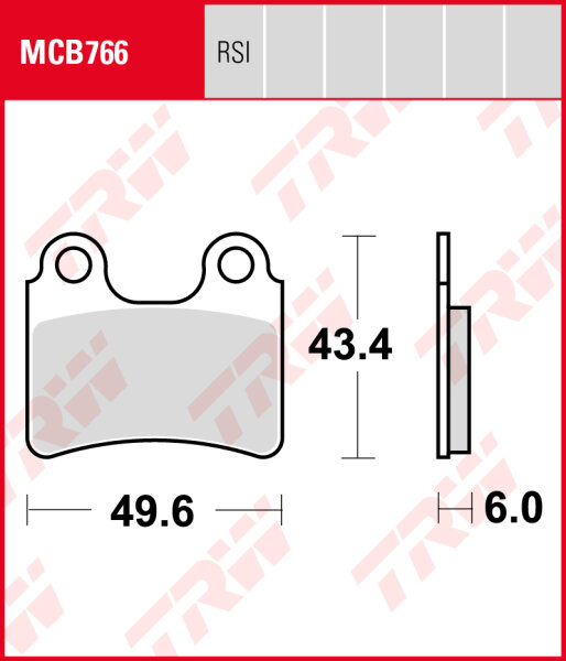 Beta 125 Rev 3, Bj. 06-08, Bremsbeläge vorne, TRW Lucas MCB766, Organic Allround