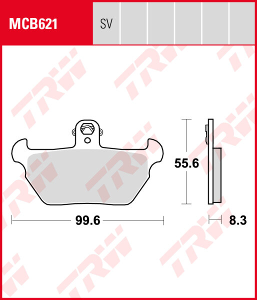 BMW R80 800 R, Bj. 93-94, 247, Bremsbeläge vorne, TRW Lucas MCB621, Organic Allround