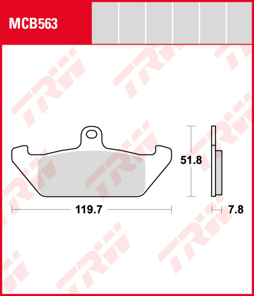 Ducati 350 Indiana, Bj. 86, Bremsbeläge vorne, TRW Lucas MCB563, Organic Allround