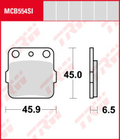 Honda CR 80 R, Bj. 92-02, HE04, Bremsbeläge vorne,...