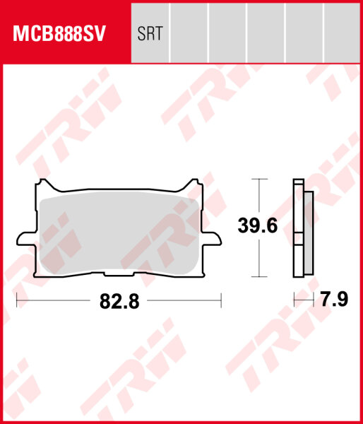 Honda CB 125 R Neo Sports Cafe, Bj. 18-, JC79, Bremsbeläge vorne, TRW Lucas MCB888SV, Sinter Street