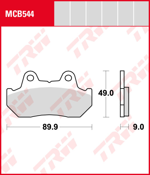 Honda CN 250, Bj. 93-, Bremsbeläge vorne, TRW Lucas MCB544, Organic Allround