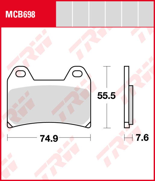 Honda CB 400 Super Four S, Bj. 97-, NC31, Bremsbeläge vorne, TRW Lucas MCB698, Organic Allround