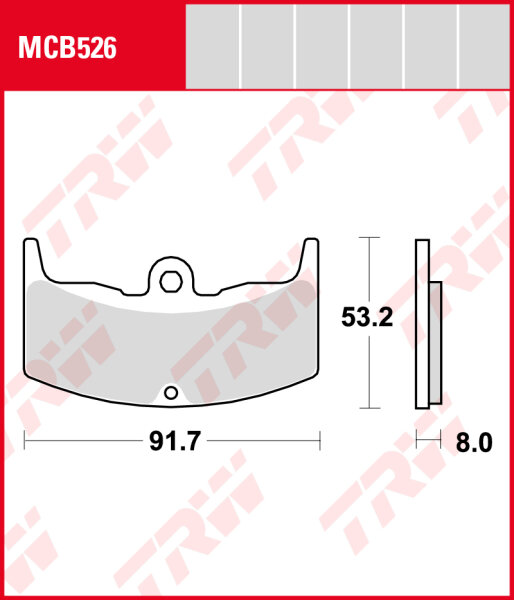 Honda VT 500 E, Bj. 83-85, PC11, Bremsbeläge vorne, TRW Lucas MCB526, Organic Allround