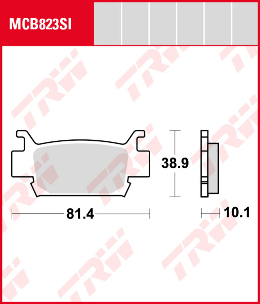 Honda TRX 680 FA6, FGA6 Rincon, Bj. 06-, Bremsbeläge vorne, TRW Lucas MCB823SI, Sinter Offroad