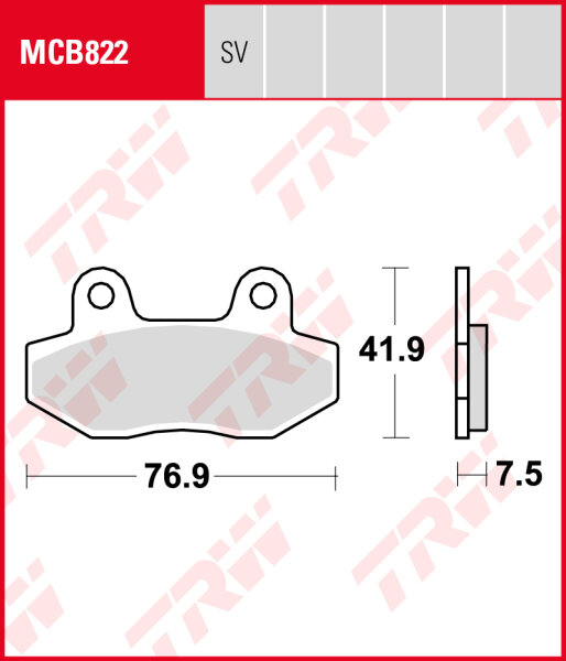 Hyosung GT 125 Comet, Bj. 02-06, GT, Bremsbeläge vorne, TRW Lucas MCB822, Organic Allround