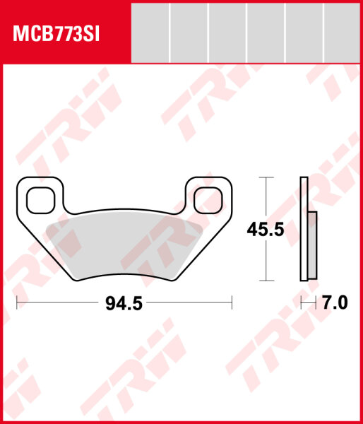 Kymco 450 Grumbler i., Bj. 13-16, Bremsbeläge vorne, TRW Lucas MCB773SI, Sinter Offroad