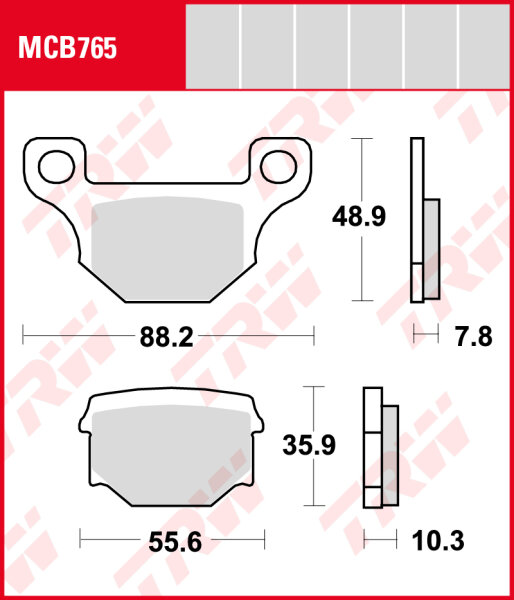 REX RS 125, Bj. n/a, Bremsbeläge vorne, TRW Lucas MCB765, Organic Allround