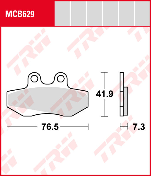 Rieju SMX 125, Bj. 02-, MR4T, Bremsbeläge vorne, TRW Lucas MCB629, Organic Allround