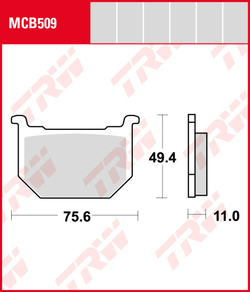 Suzuki GS 450 E, L, S,, Bj. 80-83, GS450, Bremsbeläge vorne, TRW Lucas MCB509, Organic Allround