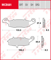 Suzuki GS 500 E, Bj. 01-03, WVBK, Bremsbeläge vorne,...