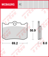 TRW Bremsbeläge Satz MCB653RQ, organic sportive,...