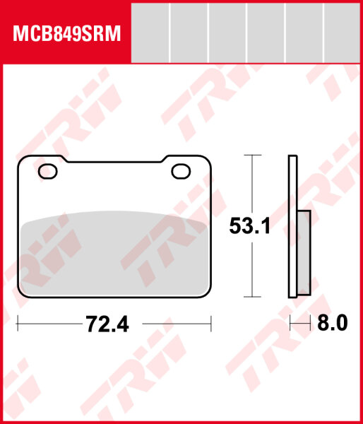 SYM 400 MaxSym i ABS, Bj. 17, LX, Bremsbeläge vorne, TRW Lucas MCB849SRM, Sinter Maxi Scooter