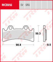 TRW Bremsbeläge Satz MCB656SV, sinter street, mit ABE