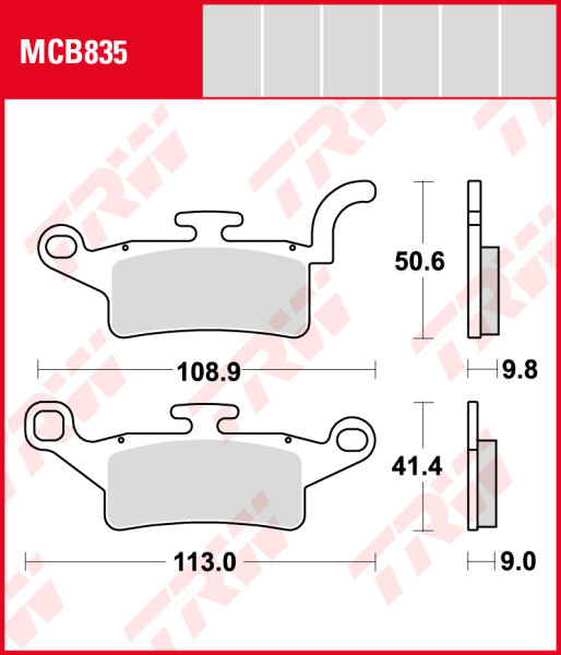 Yamaha BWs 125, Bj. 10-, SE55, Bremsbeläge vorne, TRW Lucas MCB835, Organic Allround