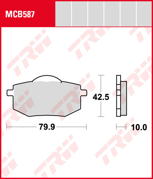 Yamaha XV 400 Virago, Bj. 88-, Bremsbeläge vorne, TRW Lucas MCB587, Organic Allround