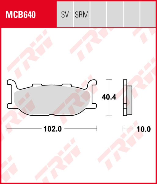 Yamaha XV 535 DX Virago, Bj. 99-03, VJ01, Bremsbeläge vorne, TRW Lucas MCB640, Organic Allround