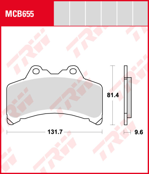 Yamaha GTS 1000 A, Bj. 93-00, 4BH, Bremsbeläge vorne, TRW Lucas MCB655, Organic Allround