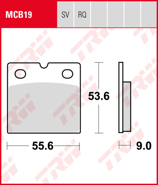 TRW Bremsbeläge Satz MCB19, allround organic, mit ABE