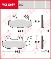 TRW Lucas Bremsbeläge Satz MCB900TRQ, sinter track,...