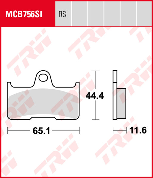 TRW Bremsbeläge Satz MCB756RSI, sinter offroad racing, ohne ABE