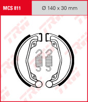 TRW Bremsbacken Satz MCS811, für Trommelbremse 140 x 30 mm