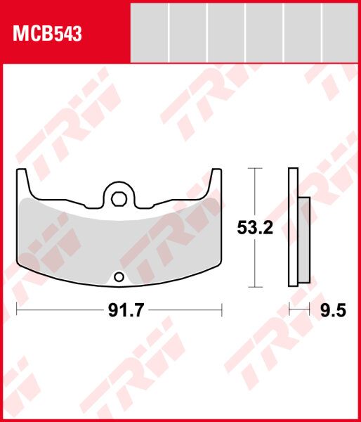 TRW Bremsbeläge Satz MCB543, allround organic, mit ABE